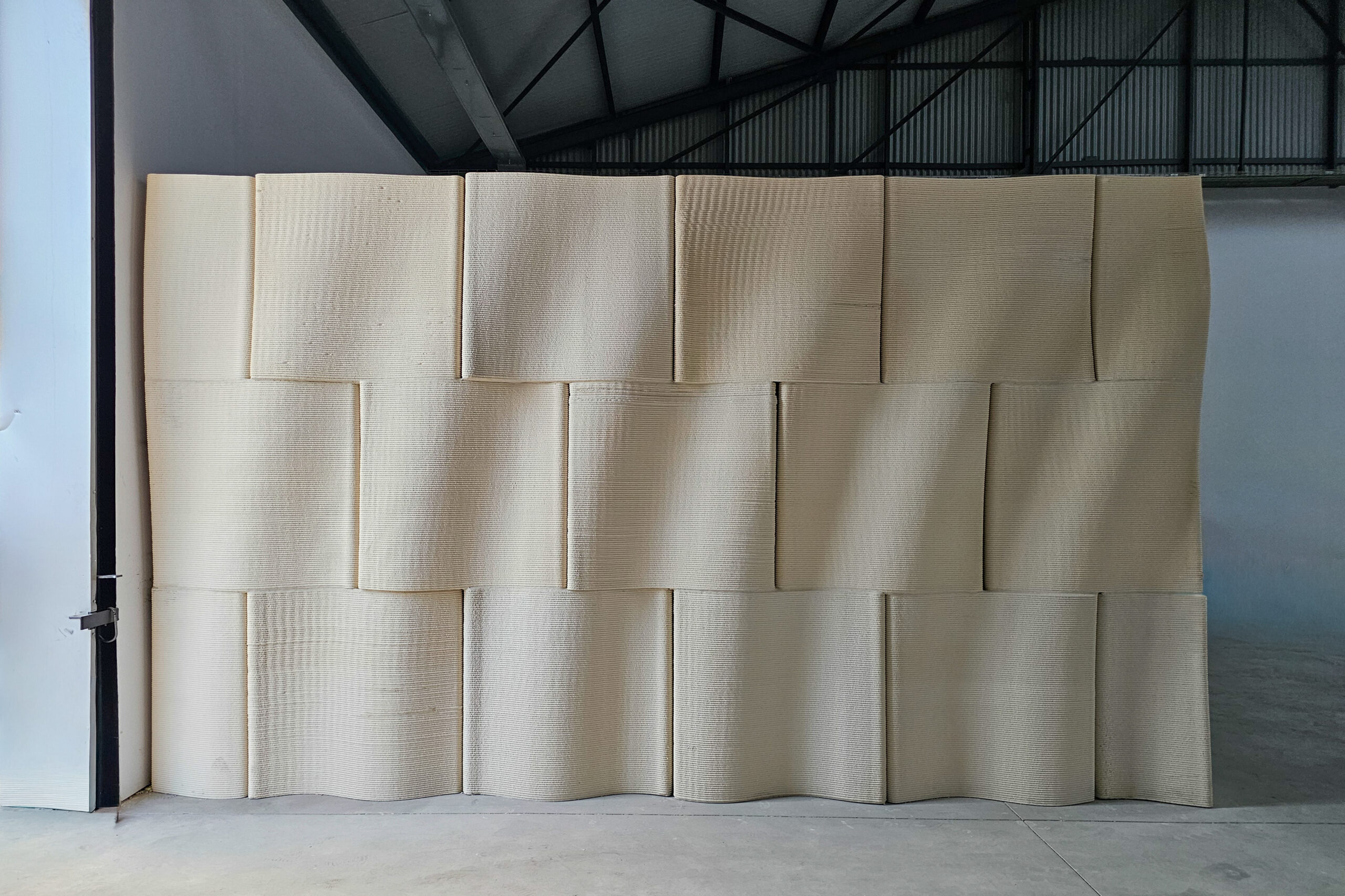 3D printed concrete interior wall for Encofrados Alsina