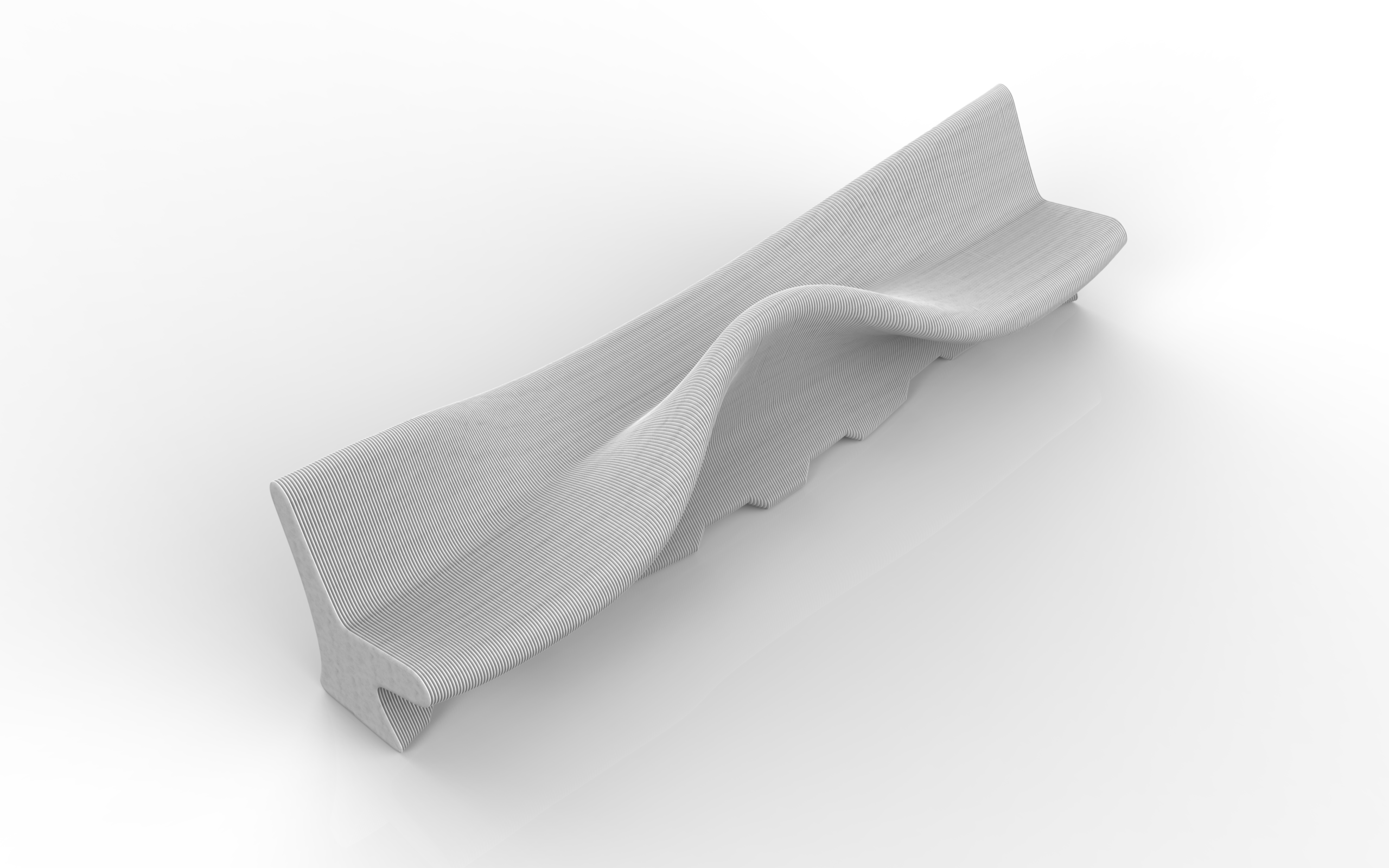 Axonometric view of the FormART3D bench